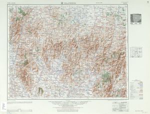 麻城}})이 표시된 지도 (AMS, 1953)