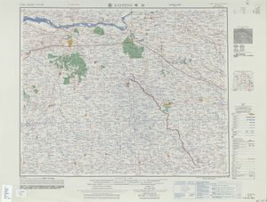 鄢陵}})과 주변 지역을 포함한 역사 지도 (AMS, 1954)