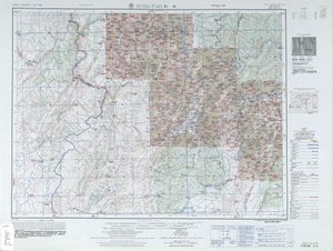 松桃}})를 포함하는 지도 (육군 지도 제작국, 1954)