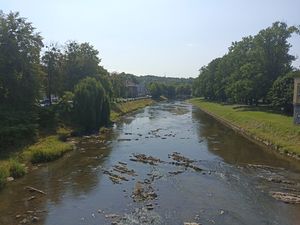 체신과 체스키테신의 경계를 이루는 올자강