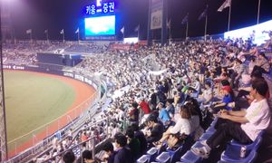 8월 22일 마산종합운동장 야구장에서 열린 넥센 히어로즈와의 경기 중 외야석