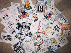 2019년 둥화 코너 아트 페스티벌의 다양한 브로셔 디자인