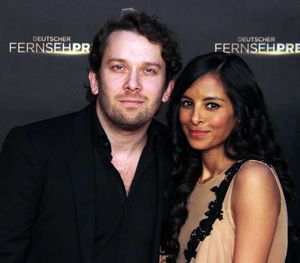 2012년 그의 아내 콜린 페르난데스와 함께 있는 울멘