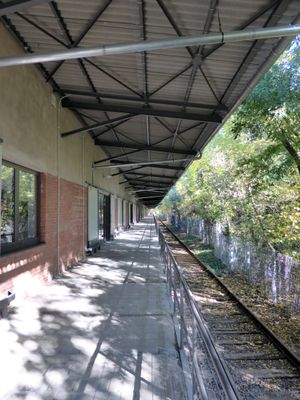 독일 기술박물관 구내에 있는 과거 안할트 화물역 연결선