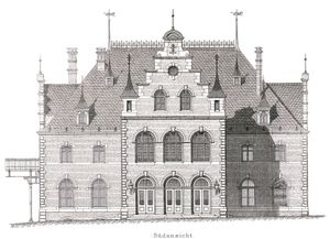 남쪽에서 바라본 대합실