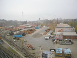 올림피아-슈타디온역 근처의 오늘날 그루네발트 주요 작업장 일부