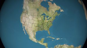 1854년 5월 26일 일식 경로 지도