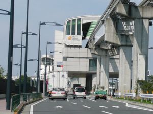 개수 공사 전의 다치히역 외관 (2008년 7월 촬영)