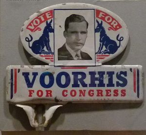 부어히스의 후보 지지 라이선스 플레이트 부착물