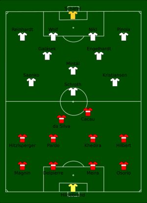 VfB 슈투트가르트 대 1. FC 뉘른베르크 경기 장면