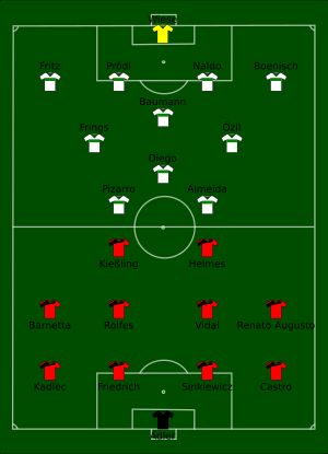 바이어 레버쿠젠과 베르더 브레멘의 2009 DFB-포칼 결승전 경기 모습