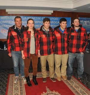 2014년 동계 올림픽 모로코 선수단의 일부