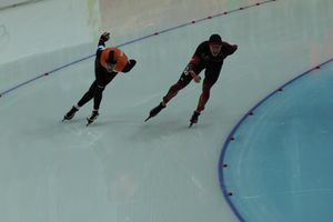 동메달리스트 밥 데 용 (왼쪽)