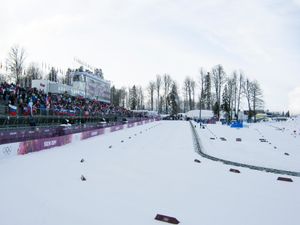2014년 동계 올림픽 기간의 라라 바이애슬론 & 스키 복합 단지