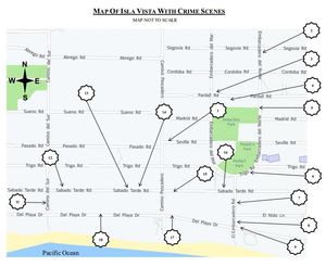 로저의 공격 순서와 위치를 보여주는 지도
