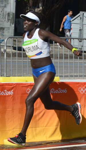 로나 켐타이 살페터가 2016년 하계 올림픽 마라톤 경기에 출전했다.