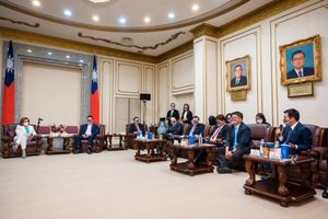 중화민국(대만) 입법원을 방문한 낸시 펠로시.