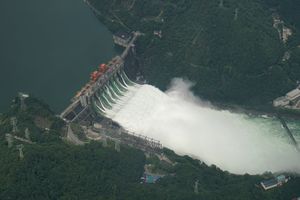 신안강 댐 방류