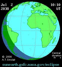 2038년 7월 2일 일식 경로 애니메이션
