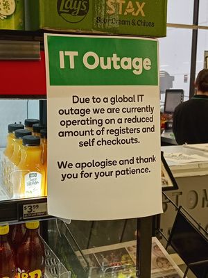 뉴질랜드 울워스 슈퍼마켓의 공지사항