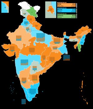주 및 연합 영토별 2024년 인도 선거 결과