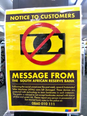 남아프리카 공화국의 약탈 대응