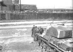 종전 후, 미군에 접수되어 본국으로 보낼 준비 중인 3식 중전차