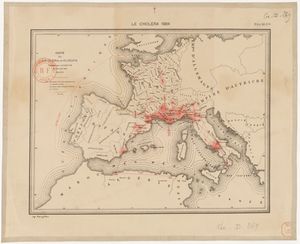 1884년 유럽 콜레라 확산