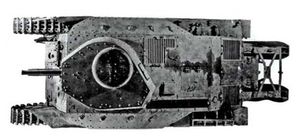 89식 중전차(을형)의 상부 모습