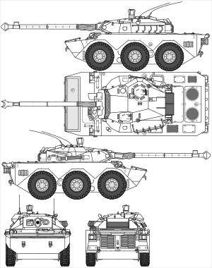 AMX-10 RC의 도해