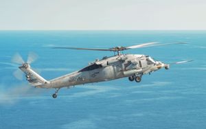 SH-60S/MH-60S 시호크에서 발사된 APKWS II