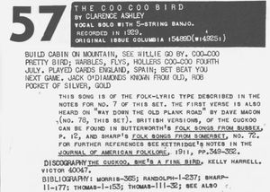 해리 스미스의 라이너 노트 소책자의 트랙 57 설명