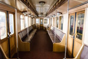 모스크바에서 운행했던 차량의 내장재