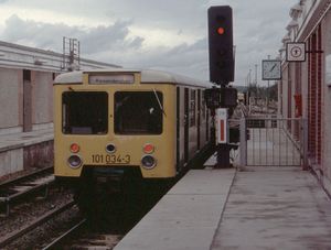 101 034 in 비스도르프-쥐트, 1990