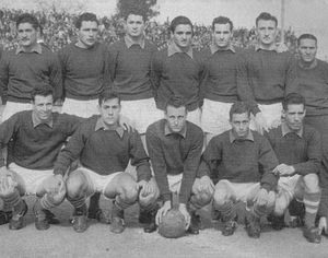 1957년 프리메라 B 타이틀을 획득한 팀