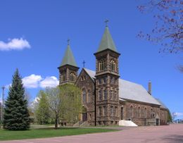 Saint Anselme Church. 1900년에 건립된 현재 건물.