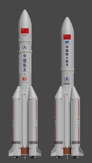 창정 5호와 5B의 렌더링
