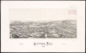 석판화가인 L.R. Burleigh가 1886년에 그린 웨스트퍼드의 그림과 랜드마크 목록