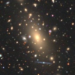 레거시 서베이의 9차 데이터 릴리스로 이미징된 IC 1101.