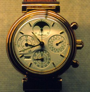 IWC 다 빈치 모델. 스위스 라쇼드퐁 국제 시계 박물관 소장.