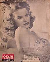 K.T. 스티븐스의 핀업 사진 Yank, the Army Weekly 1944년 6월 25일호