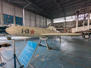 인도 공군 박물관에 전시된 일본 제국 해군의 요코스카 MXY7 오카