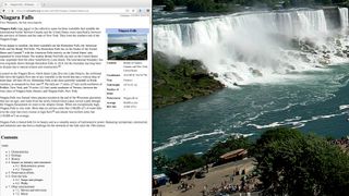 OS X 엘 카피탠의 분할 화면 보기 예시