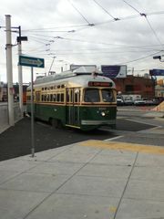 슈거하우스 루프에 진입한 전차