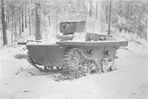 겨울 전쟁에서 파괴된 소련 T-37A