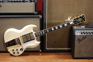 1963년형 흰색 깁슨 SG, 앨범 녹음에 사용된 동일한 모델