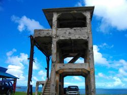 보크사이트 채굴이 이루어졌던 가르드마우 항만의 유적