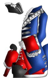 1757년 스코트인 근위대의 군복