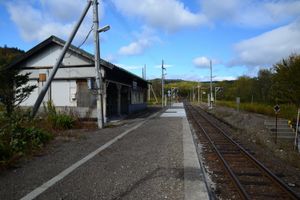 2015년 10월, 여객역 시절의 승강장 모습