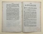 1789년 스위스로 도피한 후 폴리냑 공작 부인을 비난하는 팸플릿. 『프랑스 인민으로부터 폴리냑 공작 부인에게 고하는 작별의 말』이라는 제목으로 출판되었다.